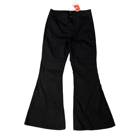 NWT CIDER High Stretch Denim High Waist Stretch Flared Jeans Size L - Picture 1 of 9